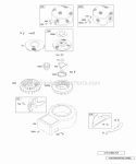 Blower Housing Shrouds Label Kits Diagram and Parts List for 28B702-0124-01  Briggs and Stratton Engine